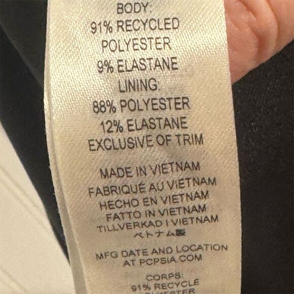 Patagonia Black Active Skort Built in Shorts Pockets Recycled Polyester Stretch - Picture 6 of 6